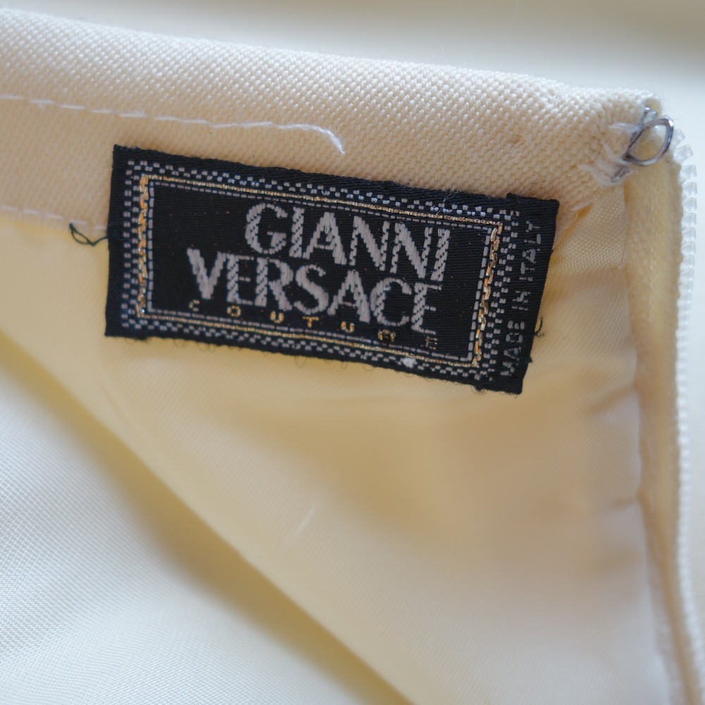 Vtg Gianni Versace Couture Double Breasted Blazer & Skirt Made In Italy, Size 14 - Picture 16 of 16